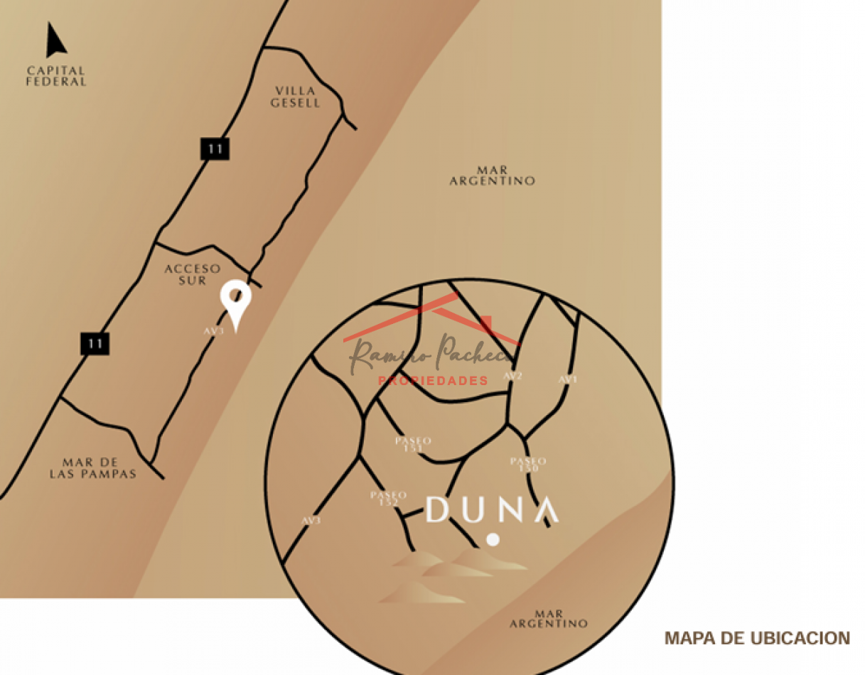 Lote multifamiliar en venta  en Villa Gesell